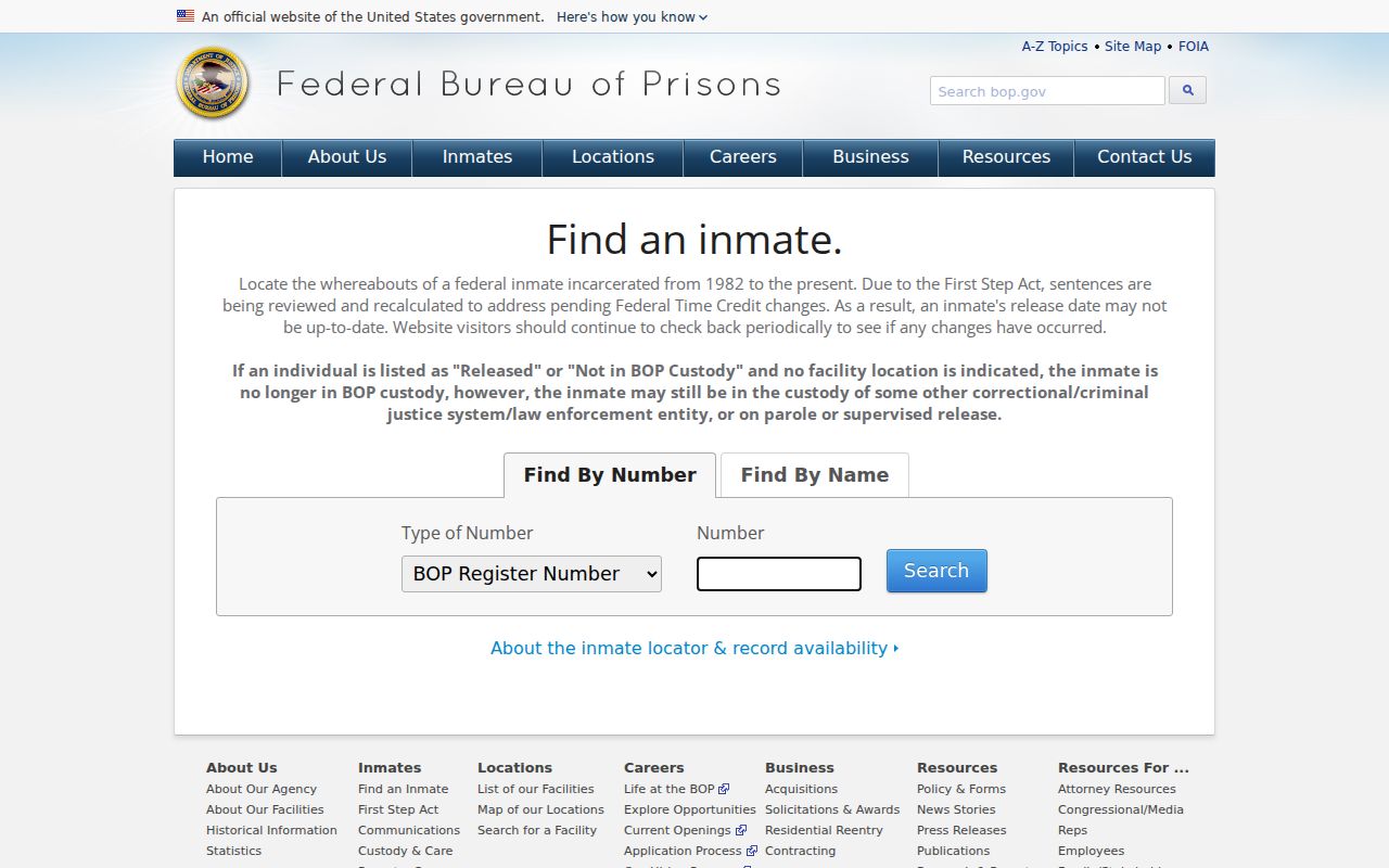 Berry criminal records federal inmate locator source