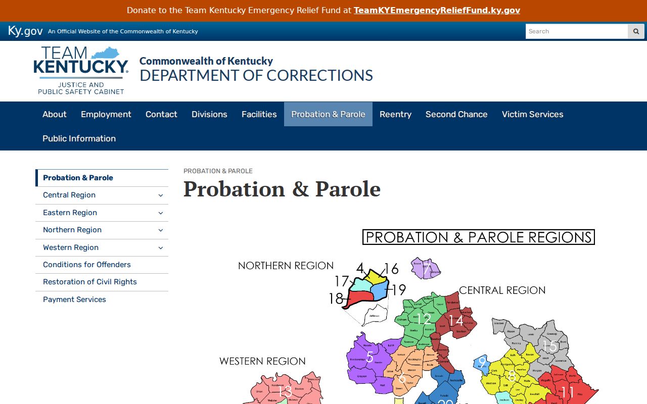 Berry criminal records Kentucky probation and parole channel