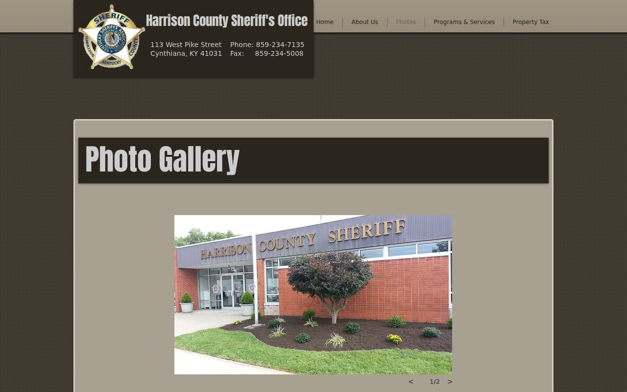 Cynthiana criminal records Harrison County Sheriff office source