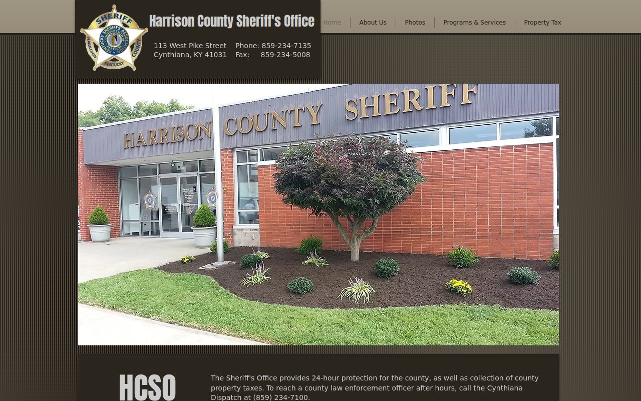 Harrison County Sheriff criminal records contact information
